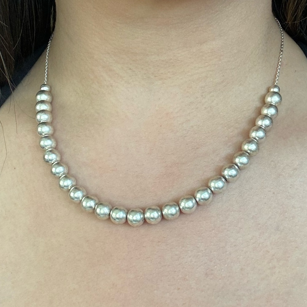 Tiffany & Co. ball necklace in sterling silver limited edition
